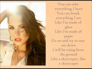 Demi Lovato Songs Lyrics