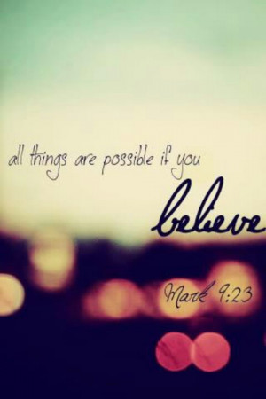Just believe!