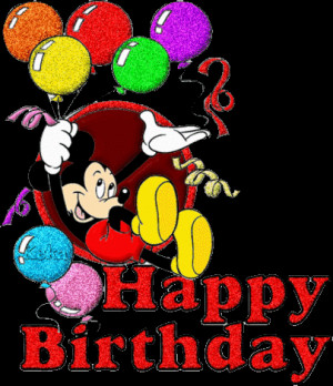 Disney Happy Birthday Mickey Mouse Characters Wallpaper