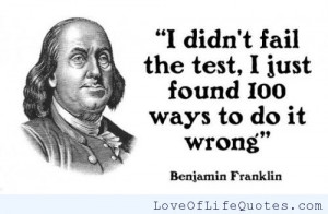 Ben Franklin Quote Picture