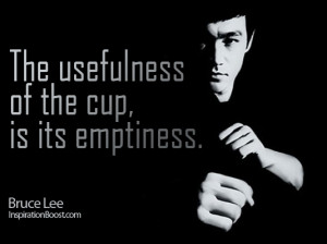 The usefulness of the cup, is it's emptiness.