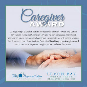 Remember…Nominate YOUR favorite Caregiver this month!!!