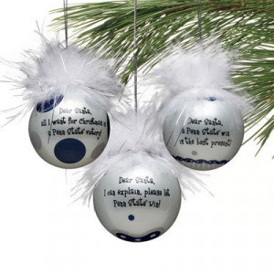 Penn State Nittany Lions 3-Pack Team Sayings Ornaments