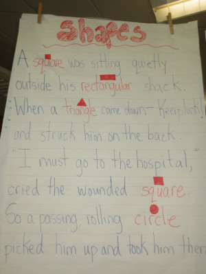 Shape Poems for Kindergarten