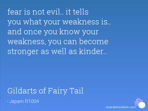 it tells you what your weakness is.. and once you know your weakness ...