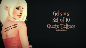 quote tattoos by gelisims