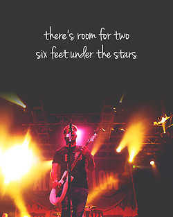 Under The Stars Quotes Tumblr ~ quote Alex Gaskarth six feet under the ...