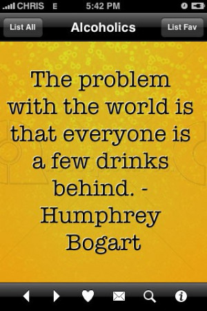 The Problem with the World is that everyone is a Few Drinks - Alcohol ...