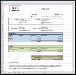 Quotes Example Output 2 - Generate & Create Sales Quotes from ...