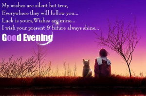 Good Evening Quotes Graphics