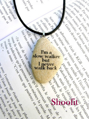 Quote necklace, quote necklace stone, quote written on a stone, stone ...