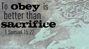 ... for us: “Obey and serve God in 2013 and prosper and be blessed