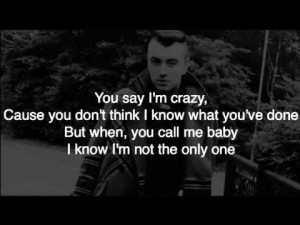 ... онлайн видео Sam Smith - I'm Not The Only One Lyrics