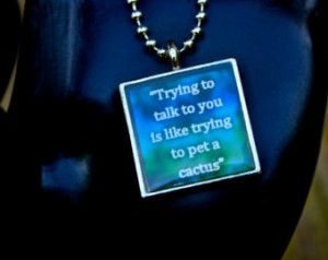 Quote Pendant - Kate Daniels Series - Custom Quotes - Literary Jewelry ...