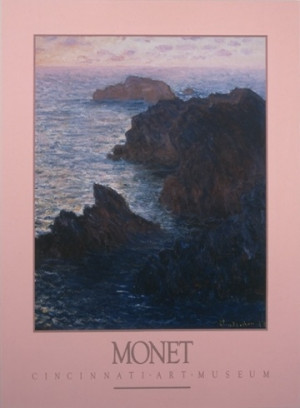 Rocks at Port Goulphar by Monet. Saw this at the Cincinnati Art Museum ...