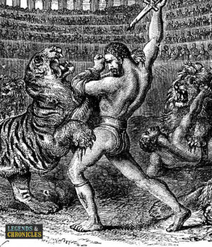 Roman Warrior Fighting Drawing Gladiator warrior fighting the