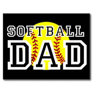 Softball Dad Postcards