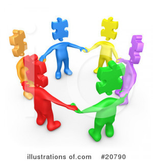 Teamwork Clip Art Illustrations