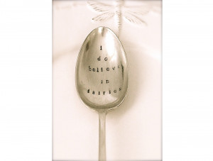 ... silverware dessertspoon.Peter Pan quote.birthday gift. Fairy | Felt
