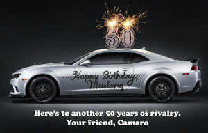 ... 50 Year Limited Edition: “Happy Birthday!” by Chevrolet Camaro