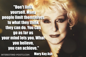 Mary Kay Ash Quotes