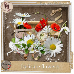Scrap-Kit - Delicate Flowers