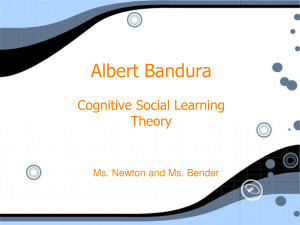 Albert Bandura - PowerPoint