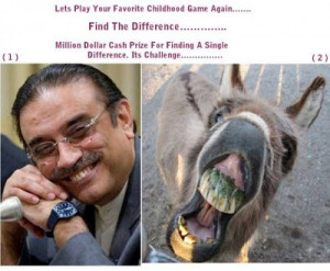 Funny Photos of President Asif Ali Zardari.