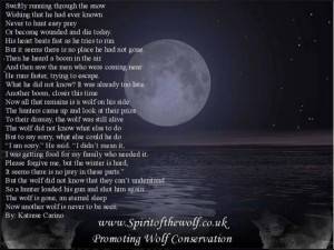 Spirit of the Wolf, This poem I made myself :D