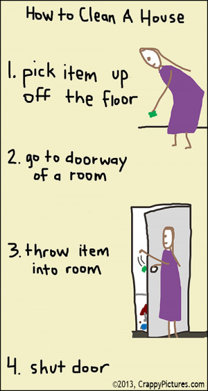 how to clean a house
