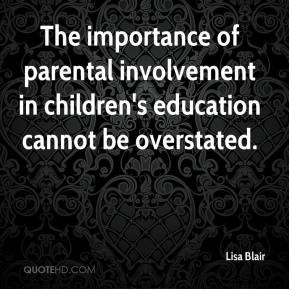 The importance of parental involvement in children's education cannot ...