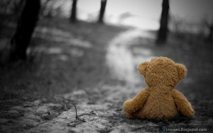 Teddy, bear, toy, sadness, alone