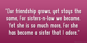 Best Sister In Law Quotes Sister in law quotes.