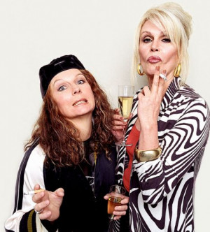 Jennifer Saunders and Joanna Lumley as Edina and Patsy in Absolutely ...