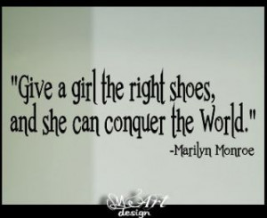 24 Marilyn Monroe shoes quotes art VINYL LETTERING WALL DECALS decor