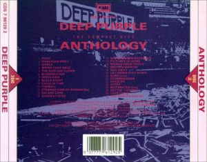 musica caratula de deep purple anthology del 1991 delantera