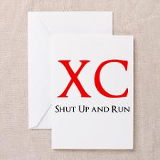 Unique Cross country running quotes Greeting Card