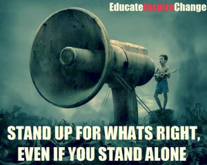 stand up for whats right