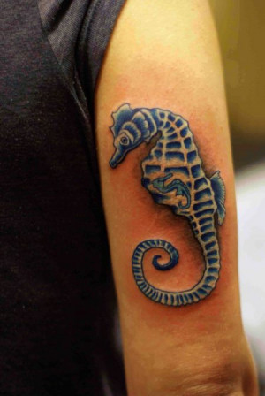 White Bleeding Heart Seahorse Tattoos On The Side Of Hand Too picture