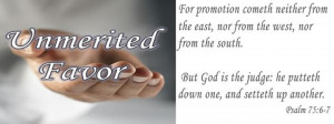 Unmerited Quotes God Favor...