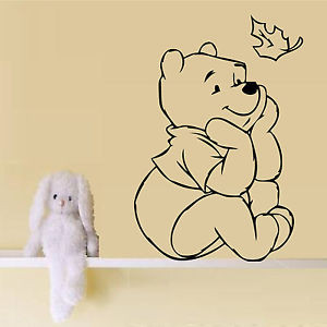Winnie The Pooh Bear Wall Quote Art Sticker Nursery Boy Girl Ebay