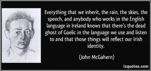 the skies, the speech, and anybody who works in the English language ...