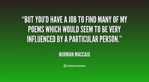 Norman Maccaig Quotes