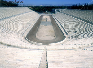 Kalimarmaro Olympic Stadium, Athens, Greece.