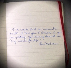 ... life.” From Atonement by Ian McEwan. Photograph: @malusciamarelli