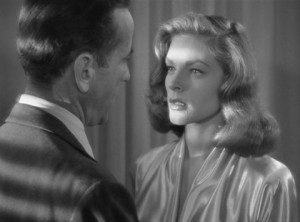 Vivian ( played by Lauren Bacall ): “I don'tlike your manners.”