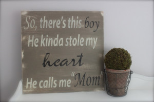 So There's This Boy, Wood Wall Art, Wood Sign, Custom Sign, Quote, Boy ...