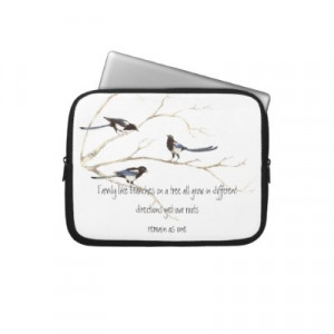 Family Quote with Magpie Family Watercolor Birds