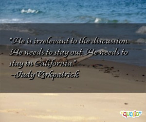 He is irrelevant to the discussion. He