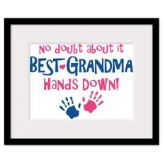 Hands Down Best Grandma Wall Art Framed Print